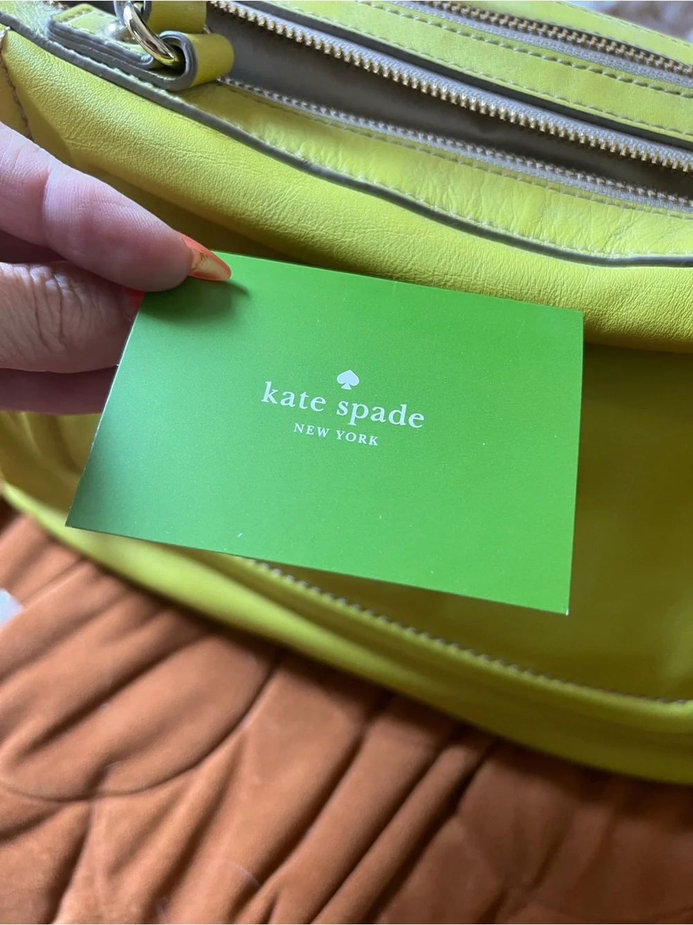 Vintage Kate Spade Grant Park Shelby Leather Satchel in Lemonsouf (Chartreuse)